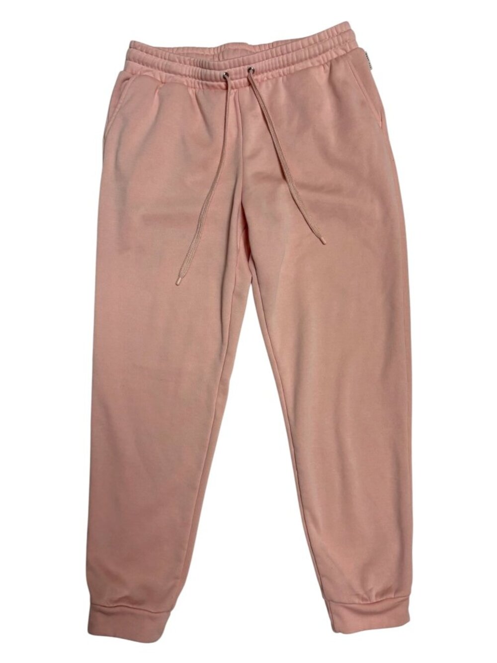 Rae Dunn Womens Medium Lounge Jogger Sweatpants Pink Elastic Waist Drawstring